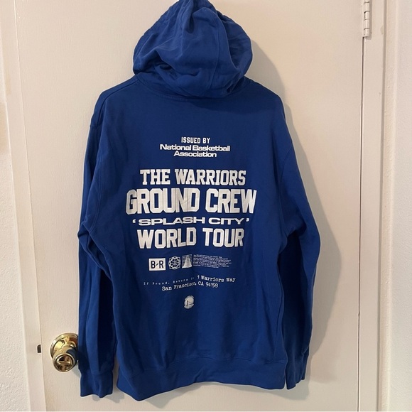 Bleacher Report Warriors Event Crew Hoodie NBA World Tour Franchise Mode Medium - Picture 8 of 13